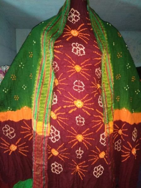 Ladies Cotton Satin Suit Material 16