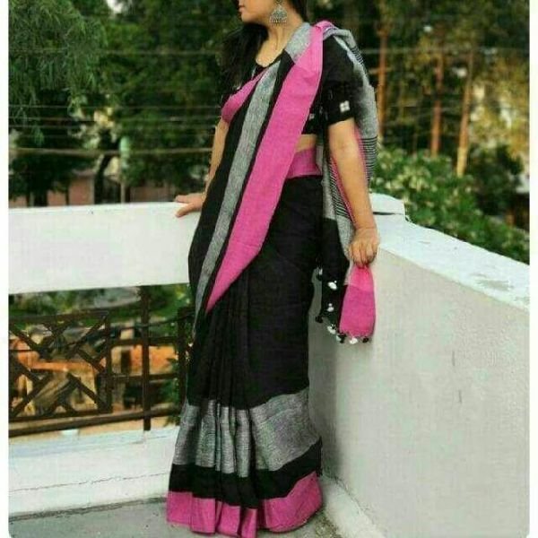 Cotton Linen Sarees 02