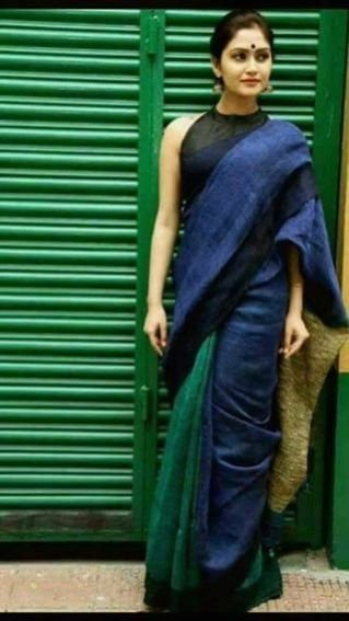 Cotton Linen Sarees 03