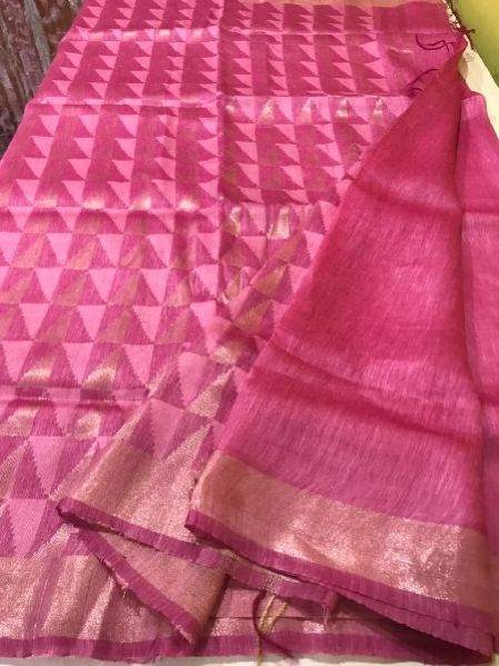 Pure Tussar Silk Linen Sarees 01