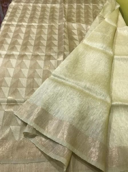 Pure Tussar Silk Linen Sarees 02
