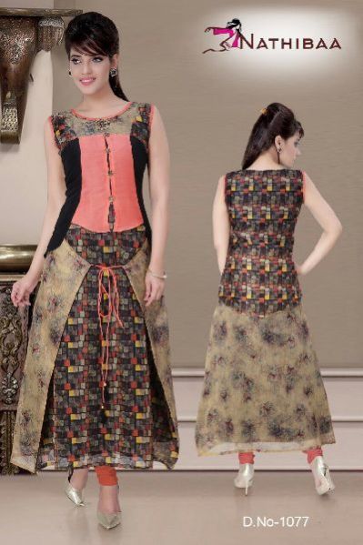 D.No.1077 Ladies Western Kurti