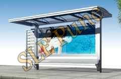 SBT 05 Stainless Steel Bus Stop Shed