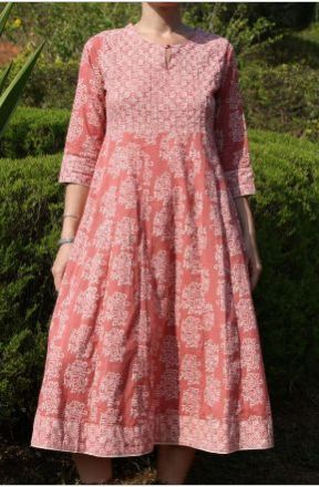 Cotton Anarkali Kurti 04