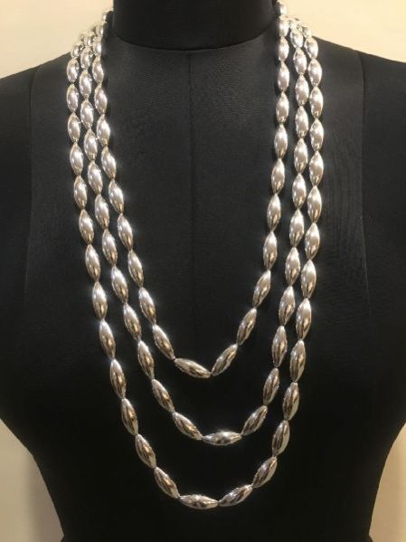 Long Silver Necklace 05