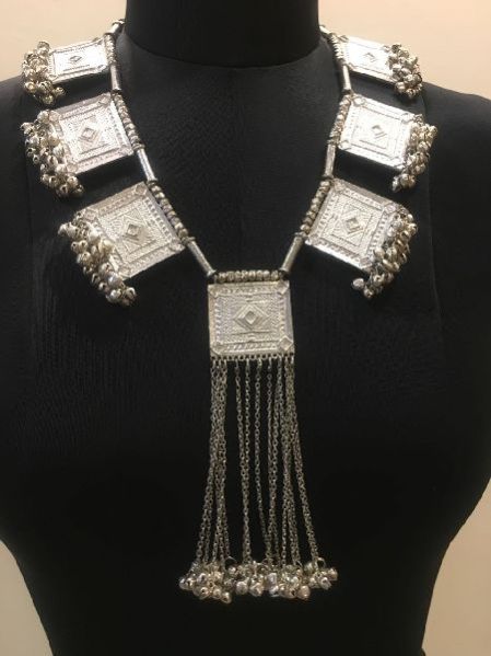 Long Silver Necklace 07