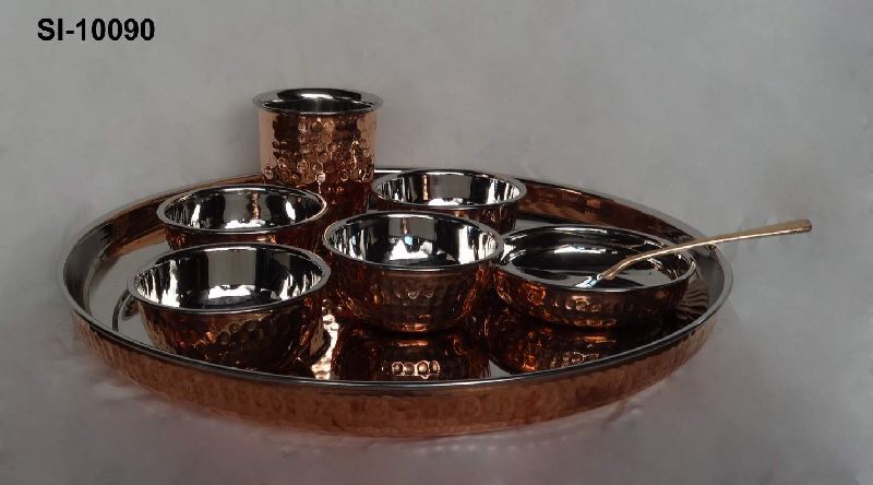 Copper Thali Set