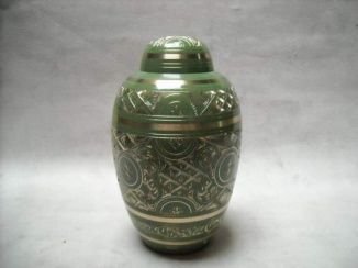U#014 Brass Cremation Urn