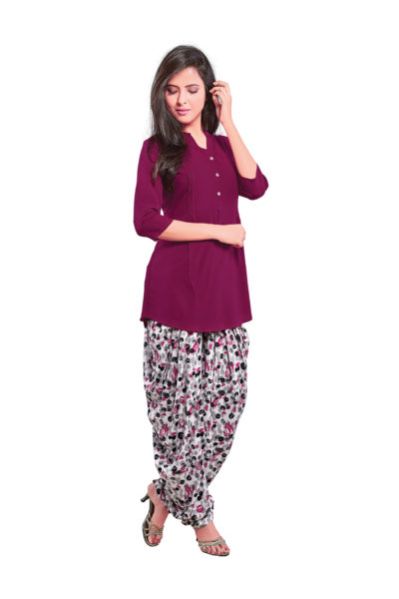 BB-507 Ladies Patiala Salwar and Short Kurti Set