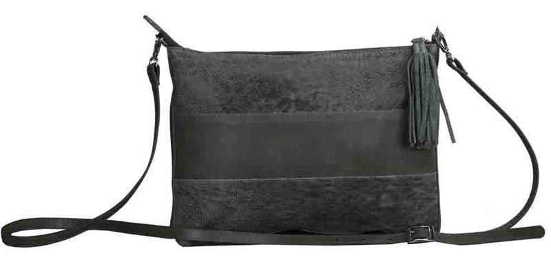 L-5355 Unisex Bag Gavi & Distress Leather - Petrol colour