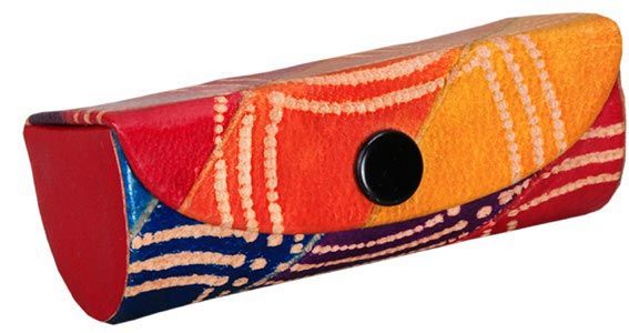 L-678 D  Shanti Leather Single Lipstick Case