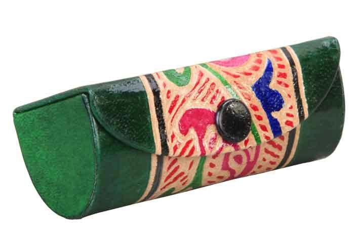L-9243 A Shanti Leather Single Lipstick Case
