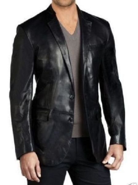 Leather Mens Blazer 01