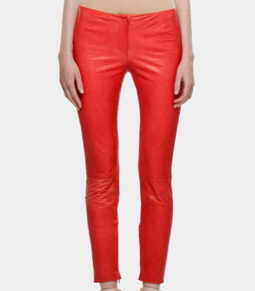 Ladies Leather Pant 01