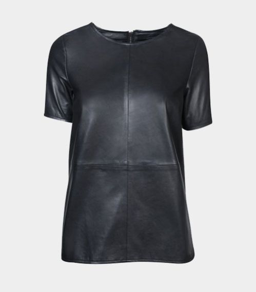 Ladies Leather T Shirt 01