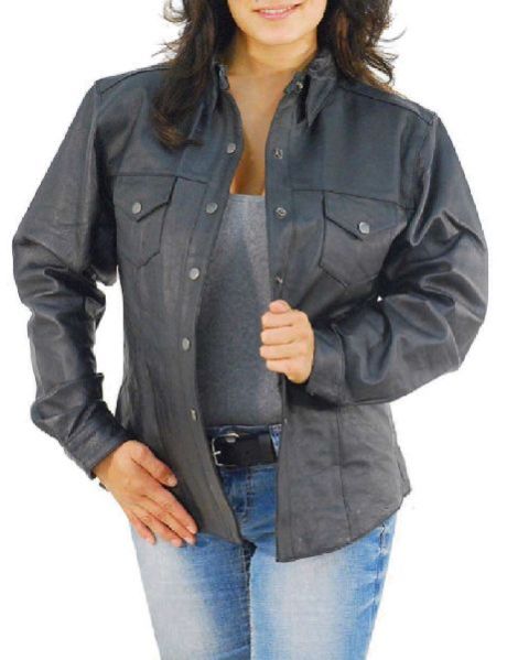 Leather Ladies Shirt 01