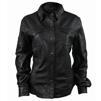 Leather Ladies Shirt 04