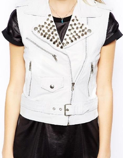 Leather Ladies Waist Coat 02