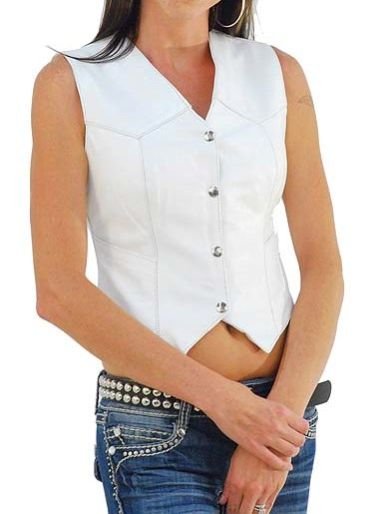 Leather Ladies Waist Coat 04