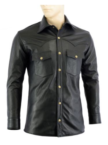 Leather Mens Shirt 01