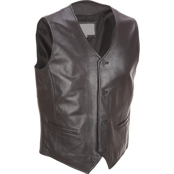 Leather Mens Waist Coat 01