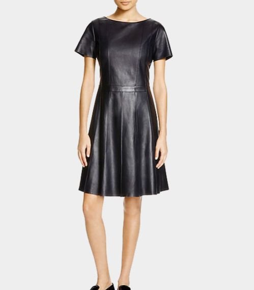 Leather One Piece Dress 01