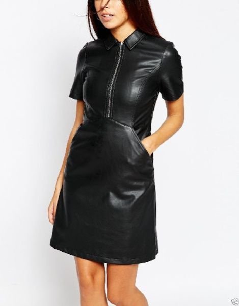 Leather One Piece Dress 02