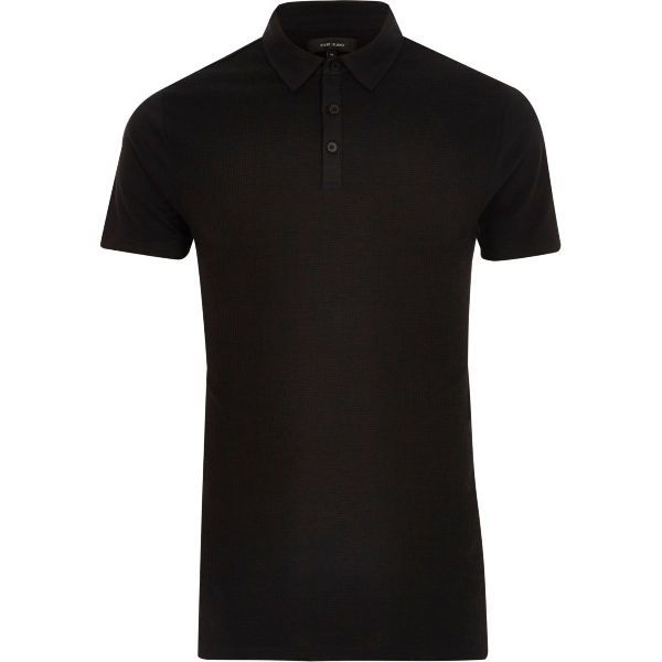 Mens Black Polo T-Shirt