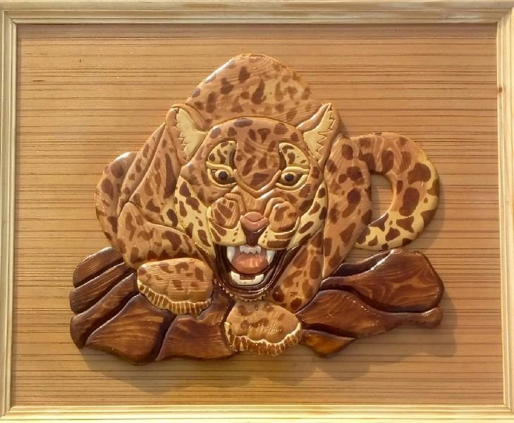 Leopard Wall Wooden Paintings