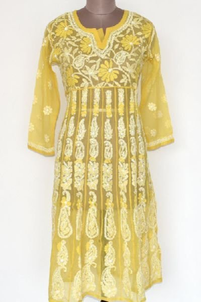 Chikankari Anarkali Kurti 03
