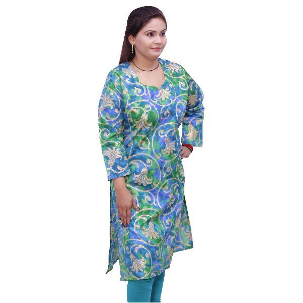 WK-11008A Printed Cotton Kurti