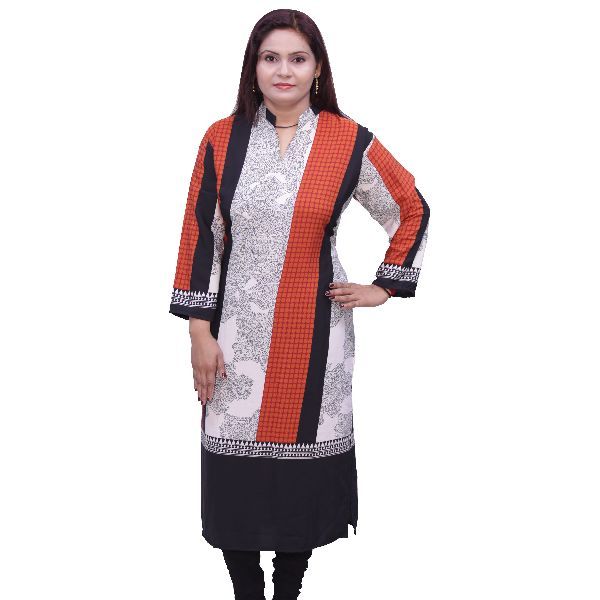 WK-11019 Printed Cotton Kurti