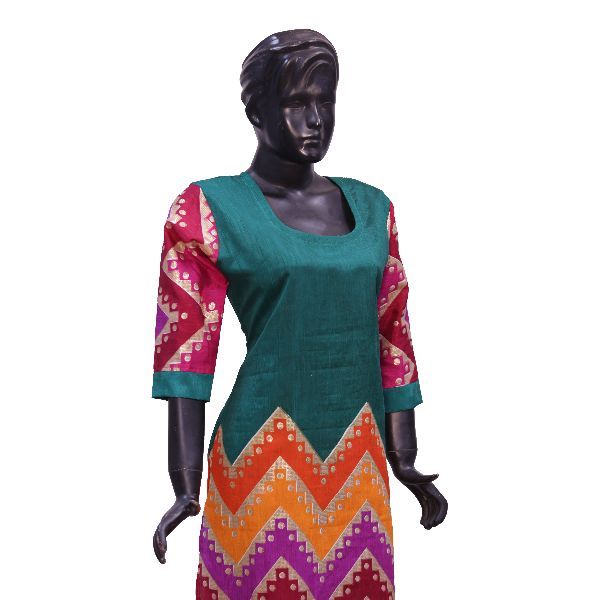 WK-11034 A Printed Cotton Kurti