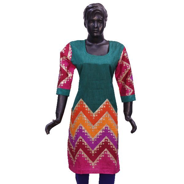 WK-11034 B Printed Cotton Kurti