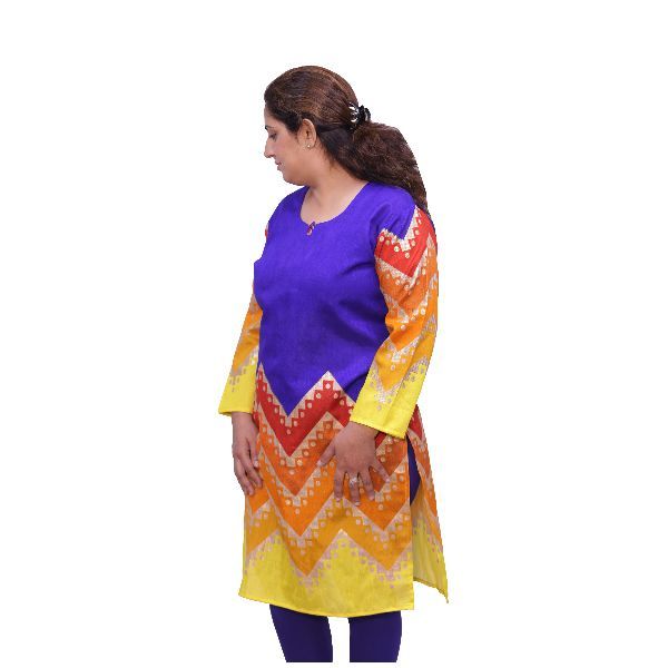 WK-11036A  Printed Cotton Kurti