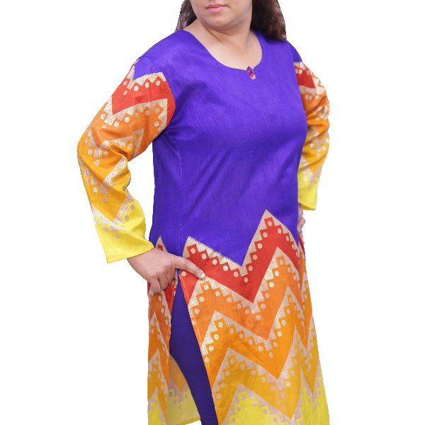 WK-11036B Printed Cotton Kurti