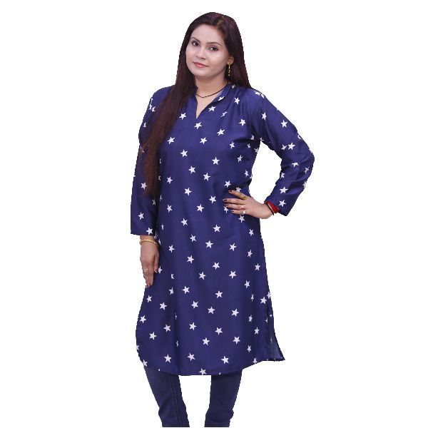 WK-11070 Printed Cotton Kurti