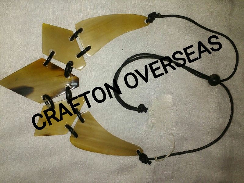 Bone Horn Necklace 05