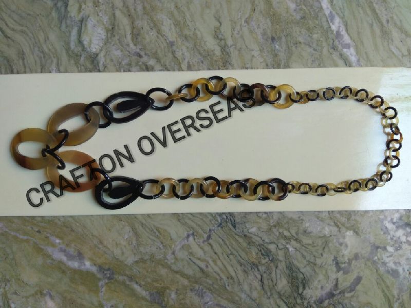 Bone Horn Necklace 07