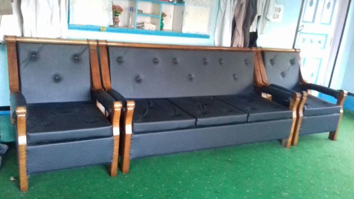 Wooden Sofa Set 02