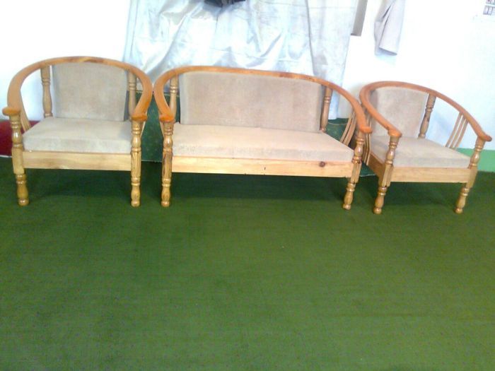 Wooden Sofa Set 05