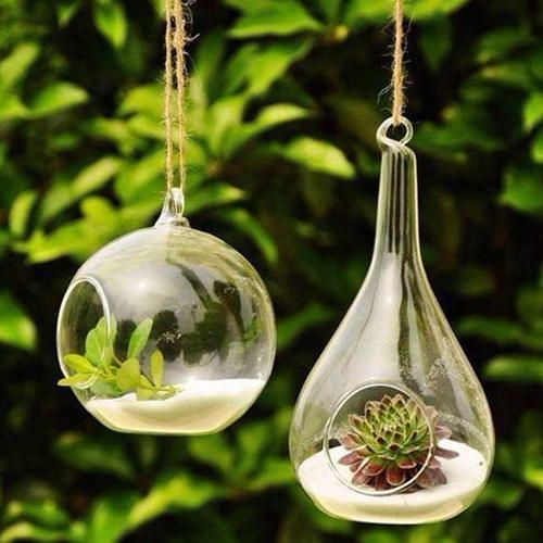 Hanging Glass Flower Pots 02