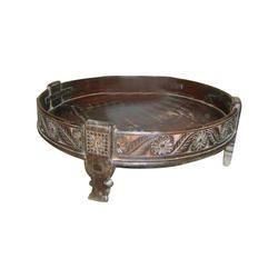 DRH14 Wooden Ottoman (Chaki)