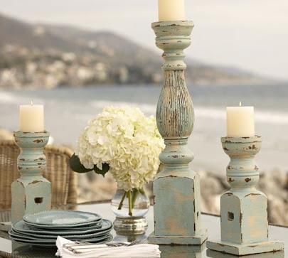 DRH18 Wooden Leg Candle Holder
