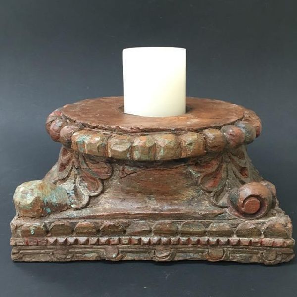 DRH4 Antique Pillar Candle Stand