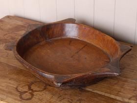 Large Old Wooden Bowl