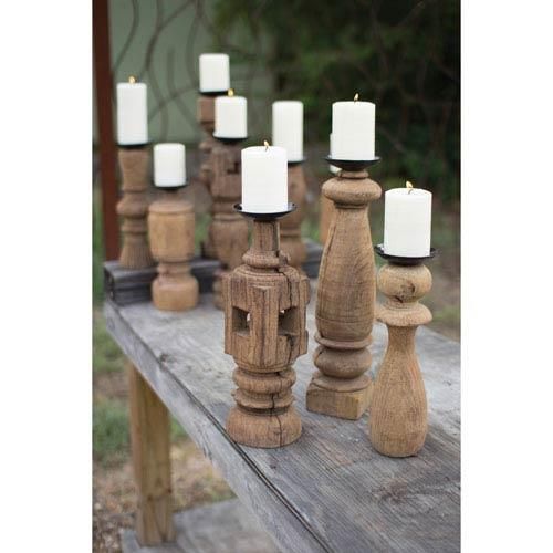 Wooden Small Leg Candle Holder