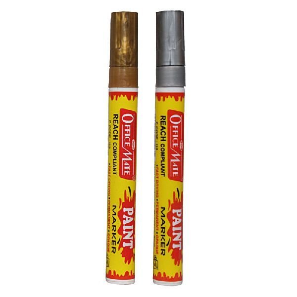 Soni Officemate Silver Gold Paint Marker Pens