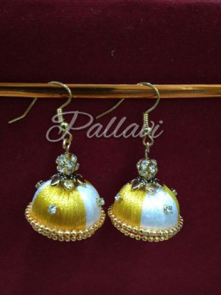 Silk Thread Earring Jhumka 02