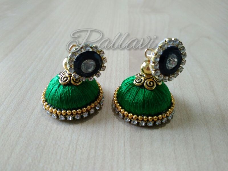 Silk Thread Earring Jhumka 03